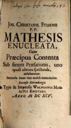 Mathesis enucleata