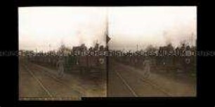 Feldküche auf der Eisenbahn