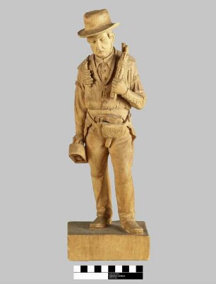 Holzskulptur, Freiberger Bergmann