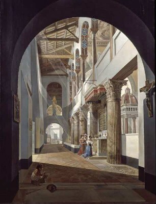 Das Innere von S. Lorenzo fuore delle mure in Rom