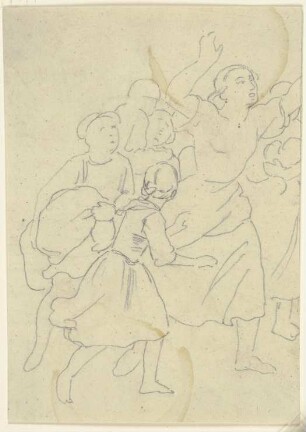 Entsetzte Gruppe (Fragment)