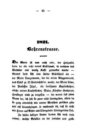 1821. Behrenstrasse