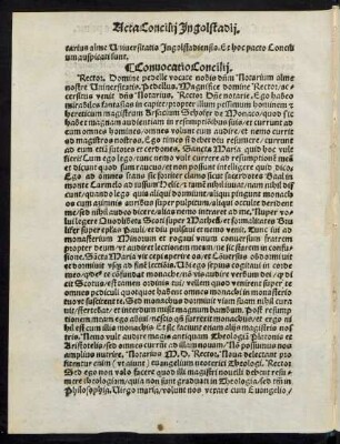 Convocatio Concilii.