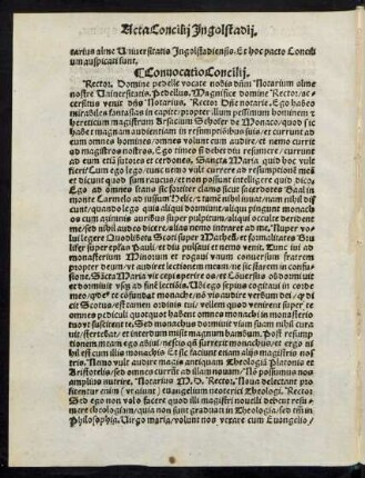 Convocatio Concilii.