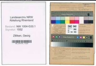 Entnazifizierung Georg Zilliken , geb. 08.12.1882 (Studienrat)