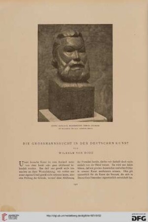 Die Grossmannssucht in der deutschen Kunst