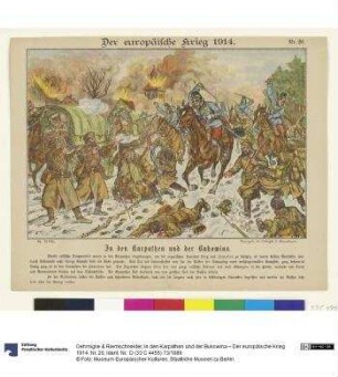 In den Karpathen und der Bukowina – Der europäische Krieg 1914. Nr. 20