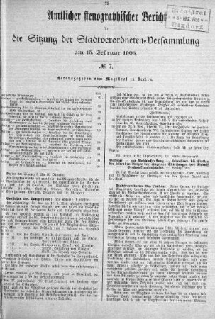No. 7, 15. Februar 1906