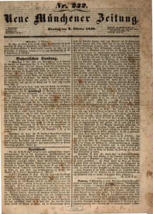 Neue Münchener Zeitung. 1849, 10 - 12