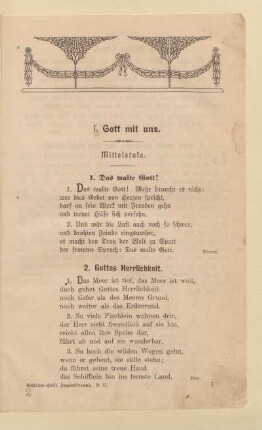 I. Gott mit uns