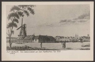 Ansichtskarte „Johannistisch vor dem Halleschen Tor“