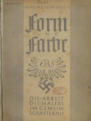 Form und Farbe / 28, H. 1-9.1939
