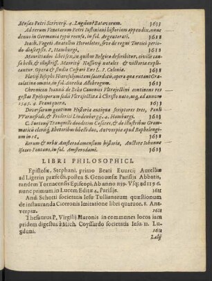 Libri Philosophici.