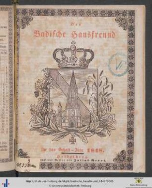 Der Badische Hausfreund: ... für das Schalt-Jahr 1848