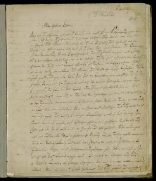 Bl. 1-2: Brief von Karl Otfried Müller an Christian Friedrich Elvers, Ohne Ort, 6.1.1829