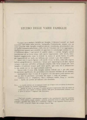 Studio Delle Varie Famiglie. [Tafeln siehe arabische Paginierung]