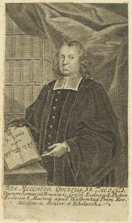 Bildnis des Joh. Melchior Goezius