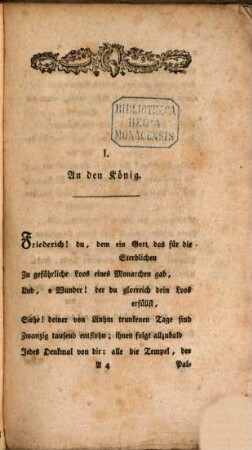 Karl Wilhelm Ramlers Lyrische Gedichte
