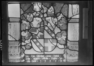 Rottweil Altes Rathaus - Glasmalerei Wappenscheibe um 1540