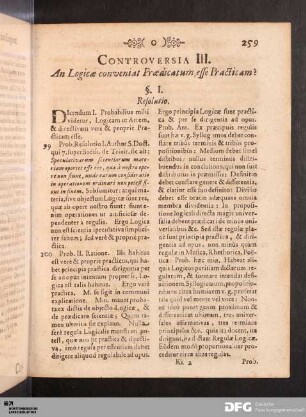 Controversia III.
