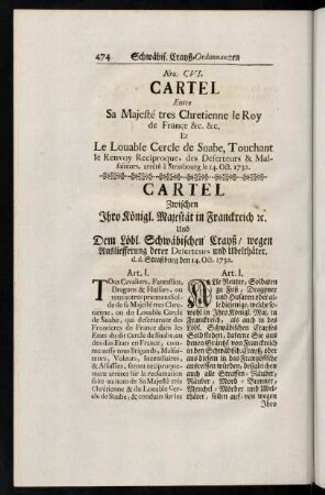 474-502, Nro. CVI. - Nro. CVII.
