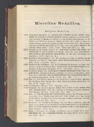 Miscellan-Medaillen