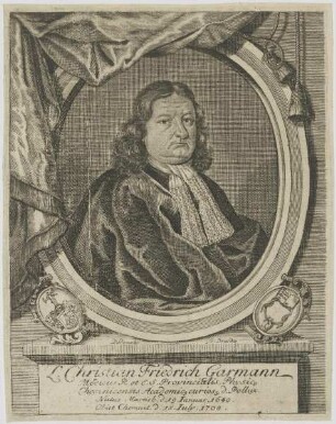 Bildnis des Christian Friedrich Garmann