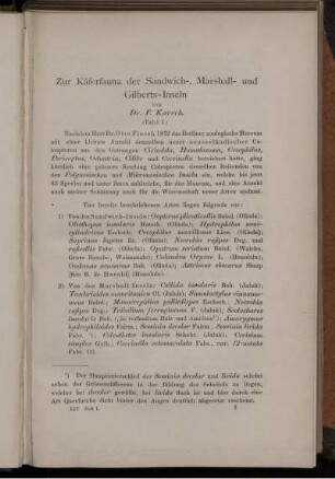 Zur Käferfauna der Sandwich-, Marshall- und Gilberts-Inseln