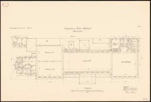 Hauptbahnhof Barmen: Grundriss 1. Obergeschoss 1:100