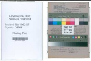 Entnazifizierung Paul Sterling , geb. 08.07.1902 (Kaufmaennischer Angestellter)