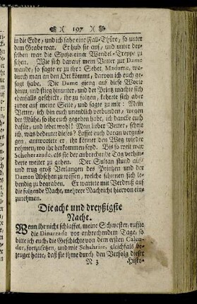 Die acht und dreyßigste Nacht.