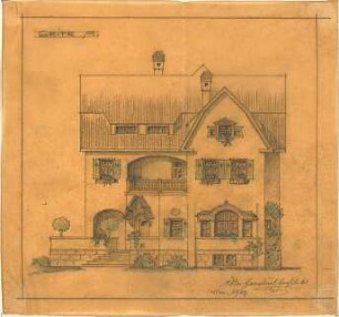 Reiffenstuel, Carl; Wohnhaus - Seite A (Ansicht)