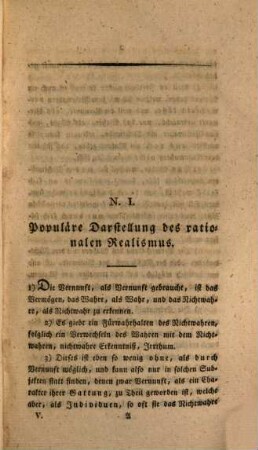 Beyträge zur leichtern Übersicht des Zustandes der Philosophie beym Anfange des 19. Jahrhunderts, 5