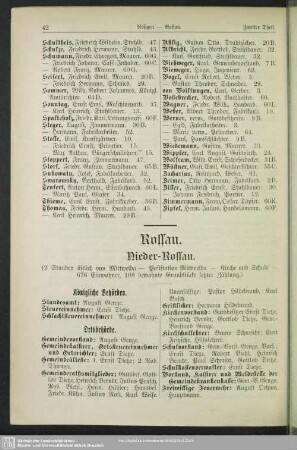 Rossau (Ober-Rossau; Nieder-Rossau)
