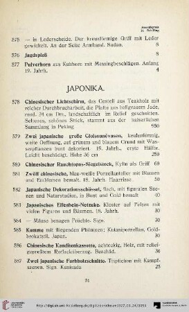 Japonika (Nr. 578- 623)