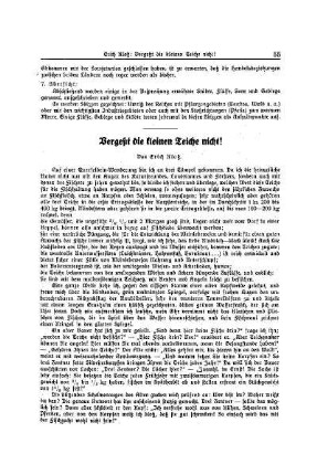 Vergeßt die kleinen Teiche nicht!