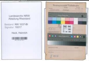 Entnazifizierung Heinrich Heck , geb. 14.02.1907 (Stadtinspektor)