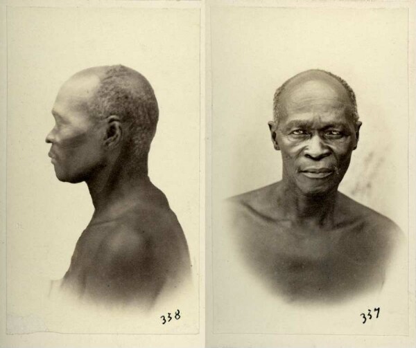 Magoma as a prisoner, Ngqika chief, Robben Island. Table Bay