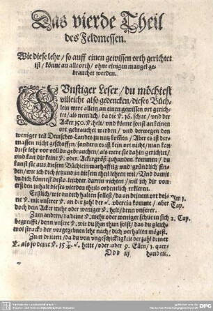 Das vierde Theil des Feldmessen.