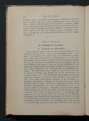 Vierter Abschnitt. Die Ausführung der Beschlüsse.