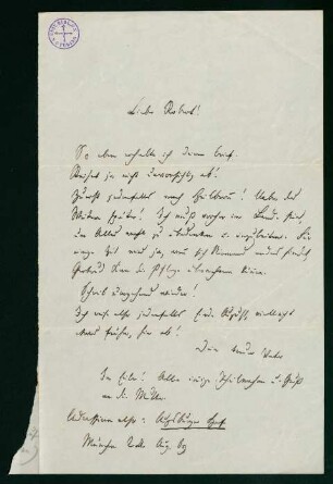 Brief vom 24. August 1869