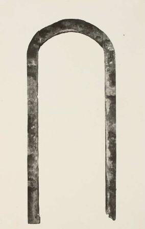 Wechselburg, Stiftskirche, hölzernes romanisches Fenster