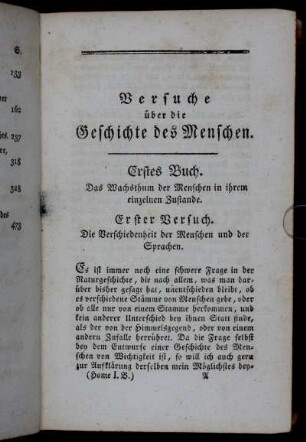 Erstes Buch. Das Wachsthum der Menschen in ihrem einzelnen Zustande.
