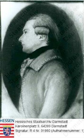 Stockhausen, Georg Konrad Dr. jur. (1743-1803) / Porträt in Medaillon, Brustbild im rechten Profil mit Unterschrift