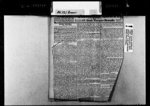 Zeitungsausschnitt aus "Kölnische Zeitung", 14.10.1904: "Deutschland. Der lippische Landtag gegen die Regierung".