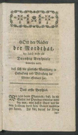 Das erste - Zehende Beyspiel