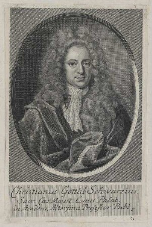 Bildnis des Christianus Gottlib Schwarzius