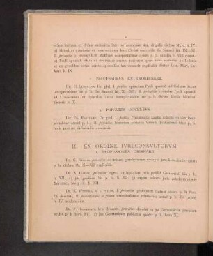II. Ex Ordine Ivreconsvltorvm