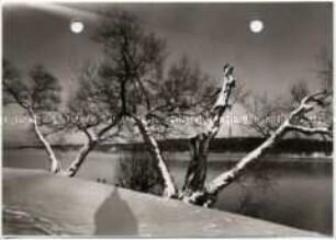 Berlin, Havel und Kaiser-Wilhelm-Turm im Winter