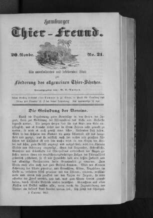 Die Gründung der Vereine.